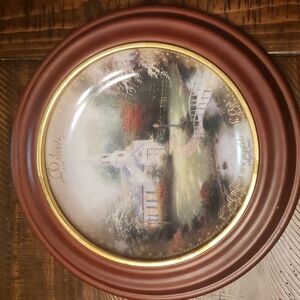 Thomas Kinkade Spirit of Life collector plate and frame